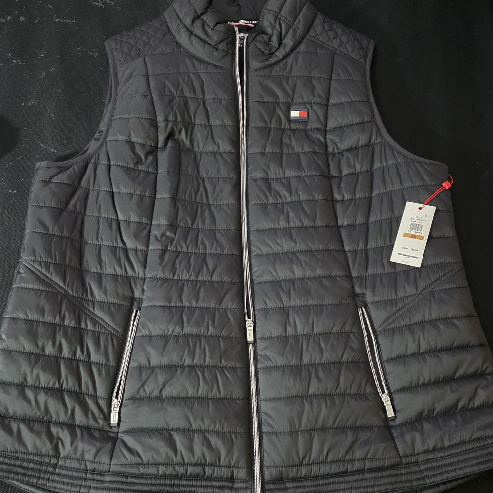 Tommy Hilfiger Women's Black Quilted Vest